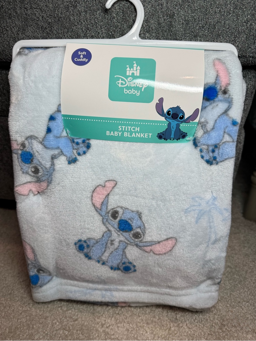 Disney Baby Stitch Fleece Blanket 30x40 – New with Tags